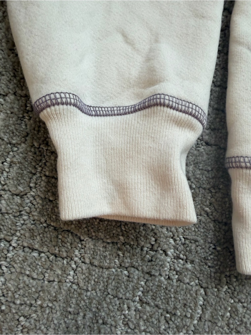 Madhappy Cream Hoodie with Contrasting Grey Stitching-Unisex sizing - Picture 3 of 11